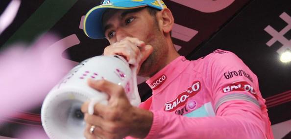 Après une semaine de course sur laquelle il a été le plus régulier, Nibali s'est paré de rose - Photo gazzetta.it