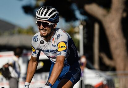 Julian Alaphilippe remporte la deuxième étape à Nice après un final mouvementé. Photo : ASO/ Thomas Maheux